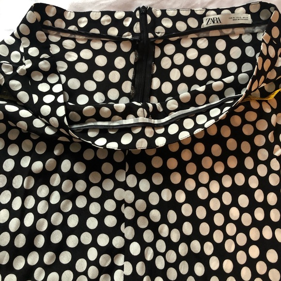 NWOT Zara Polka Dot Long Silk Maxi Skirt - Picture 14 of 16
